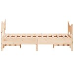 vidaXL Cadre de lit sans matelas 120x190 cm bois de pin massif