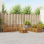 vidaXL Ensembles de canapés 8 pc Naturel Bois d'Acacia Massif