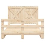 vidaXL Cadre de lit sans matelas avec tête de lit 160x200 cm