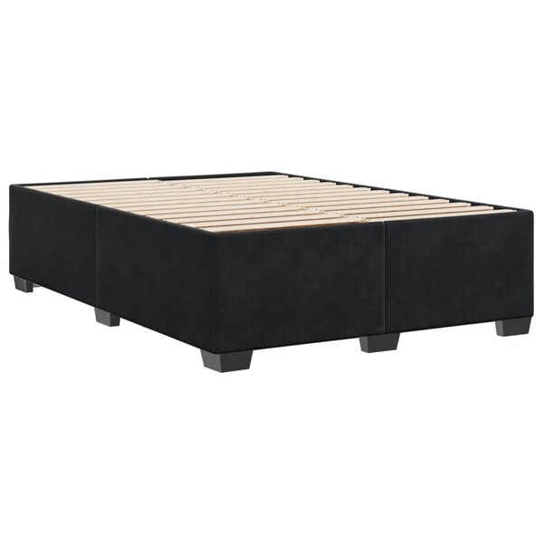 vidaXL Cadre de lit Noir 140x190 cm Velours