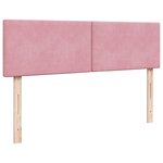 VidaXL Cadre de lit ottoman avec matelas rose 140x200 cm velours