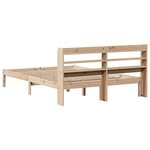 vidaXL Cadre de lit sans matelas 120x190 cm bois de pin massif