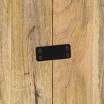vidaXL Tête de lit 140 cm bois de manguier brut massif