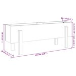 vidaXL Lit surélevé de jardin blanc 101x30x38 cm bois de pin massif