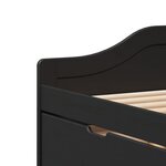 vidaXL Lit de jour avec 3 tiroirs sans matelas IRUN noir 90x200 cm