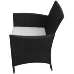 vidaXL Ensemble à manger d'extérieur 7 Pièces et coussins résine tressée