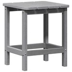 vidaXL Chaise de jardin 3 pc Gris clair Polyéthylène