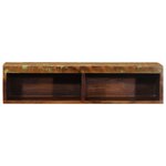VidaXL Meuble TV mural 80x30x19 cm bois massif de récupération
