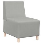 vidaXL Unité de Sofa Modulaire Sans Accoudoirs 2 Pièces Gris nuage