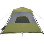 vidaXL Tente familiale 10 personnes vert libération rapide imperméable
