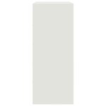 vidaXL Buffet haut blanc 67x39x95 cm acier