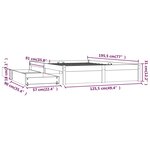 vidaXL Cadre de lit avec tiroirs 120x190 cm Petit double