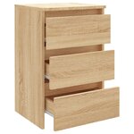 vidaXL Table de chevet Chêne sonoma 40x35x62 5 cm bois d'ingénierie