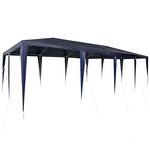 vidaXL Tente de fête Bleu  Blanc 800 x 400 x 266 cm Polyester  Acier