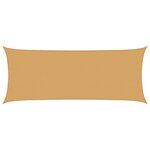 vidaXL Voile d'ombrage 160 g/m² rectangulaire sable 2x5 m PEHD