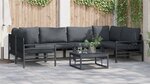 vidaXL Ensemble de canapé de jardin 6 Pièces Anthracite Acier