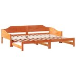 vidaXL Lit de jour et lit gigogne sans matelas 90x190 cm bois massif