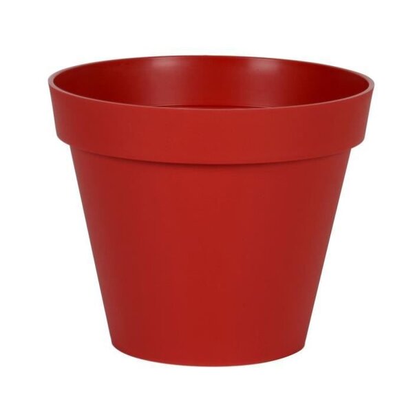 EDA Pot de fleur rond Toscane - Ø 40 x H 32 cm - 23 L - Rouge rubis