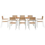 vidaXL Ensemble de salle à manger pour jardin 9 Pièces