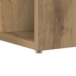 vidaXL Bureau d'écriture Chêne artisan Panneau de particules Moyen