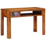 vidaXL Bureau avec tiroir Marron 110 x 50 x 73 cm Bois d'acacia massif
