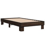 vidaXL Cadre de lit sans matelas chêne marron 75x190 cm