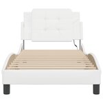vidaXL Cadre de lit avec LED sans matelas blanc 80x200 cm
