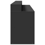 vidaXL Bureau avec lumières LED noir 200x55x91 cm bois d'ingénierie