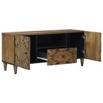 vidaXL Meuble TV Marron 105 x 33 5 x 46 cm Bois de mangue massif