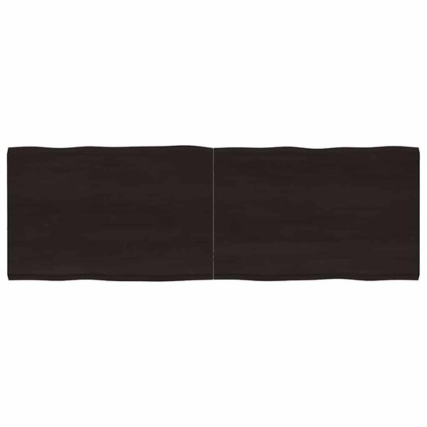 vidaXL Dessus de table bois massif traité bordure assortie