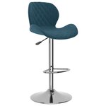 vidaXL Tabourets de bar lot de 2 bleu velours