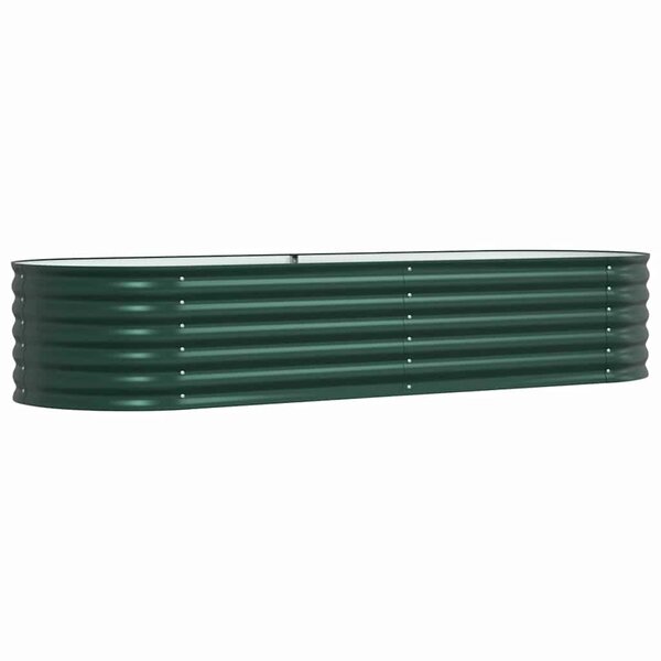 vidaXL Jardinière surélevée Vert 240 x 80 x 44 cm Acier