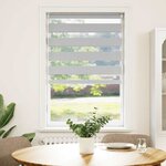 vidaXL Store zèbre gris clair largeur du tissu 80 9 cm polyester