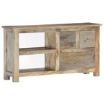 vidaXL Meuble TV 100x30x55 cm Bois de manguier massif