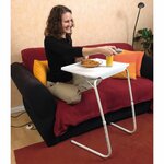 MESA LIVING Table de TV réglable Tavolino Blanc