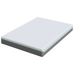 vidaXL Matelas Blanc  Gris 140 x 200 cm Mousse
