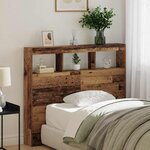 vidaXL Tête de lit Bois ancien Bois massif récupéré 120 x 17 x 102 cm