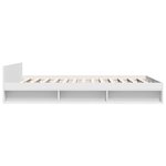 vidaXL Cadre de lit avec tiroirs sans matelas blanc 140x200 cm