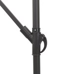 vidaXL Parasol de jardin avec mât en acier blanc 269x269x235 cm