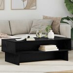 vidaXL Table basse Chêne noir 100 x 46 x 35 cm Bois d'ingénierie