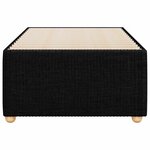 vidaXL Cadre de lit sans matelas noir 90x200 cm tissu