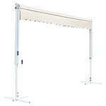 vidaXL Auvent sur pied 600 x 300 cm Crème