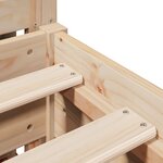 vidaXL Cadre de lit sans matelas 160x200 cm bois massif de pin