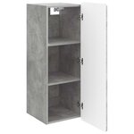 vidaXL Armoire Murale Gris béton 33 x 34 5 x 94 cm Bois d'ingénierie