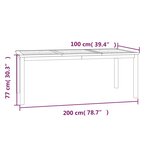 vidaXL Ensemble à manger de jardin 9 Pièces Bois de teck solide