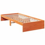 vidaXL Lit de jour sans matelas cire marron 80x200 cm bois pin massif