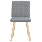 vidaXL Chaises à manger lot de 2 gris clair tissu