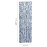 vidaXL Moustiquaire Argenté 90x200 cm Chenille