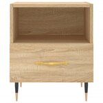 vidaXL Tables de chevet 2 Pièces chêne sonoma 40x35x47 5 cm