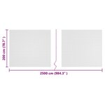 vidaXL Filet Anti-insectes Blanc 2 x 25 m HDPE